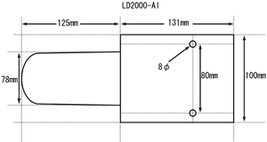 電動ウィンチ背面図