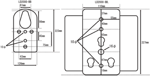 電動ウィンチ背面図