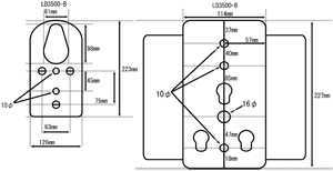 電動ウィンチ背面図